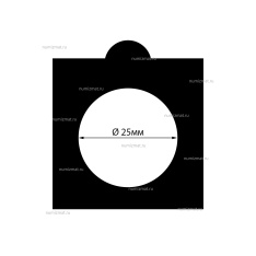 Холдер самоклеящийся для монет диаметром до 25 мм, черный, LEUCHTTURM, 361063 — Фото №1