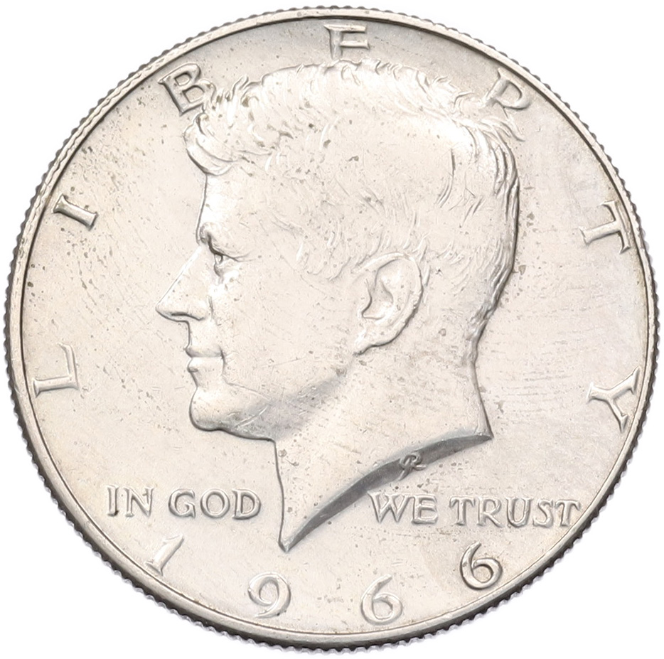 1/2 доллара (50 центов) 1966 года США — Фото №1