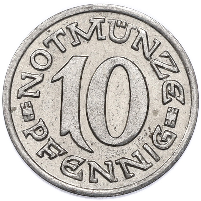 10 пфеннигов 1920 года Германия — город Аахен (Нотгельд) — Фото №2