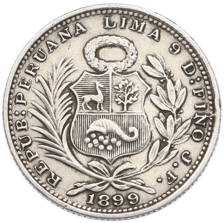 1/5 соля 1899 года Перу — Фото №1