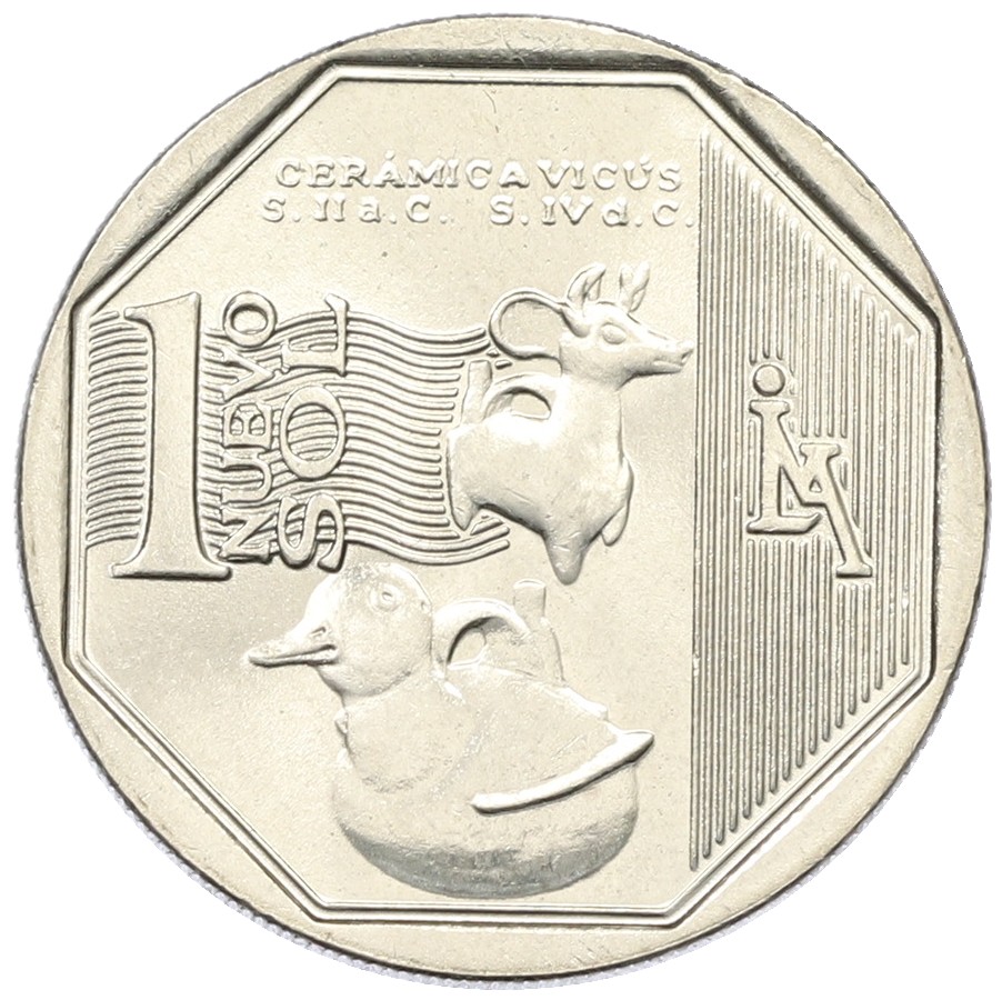 1 новый соль 2015 года Перу «Богатство и гордость Перу — Культура Викус» — Фото №1