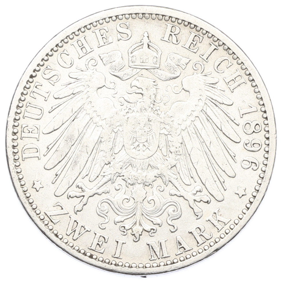 2 марки 1896 года Германия (Бавария) — Фото №2