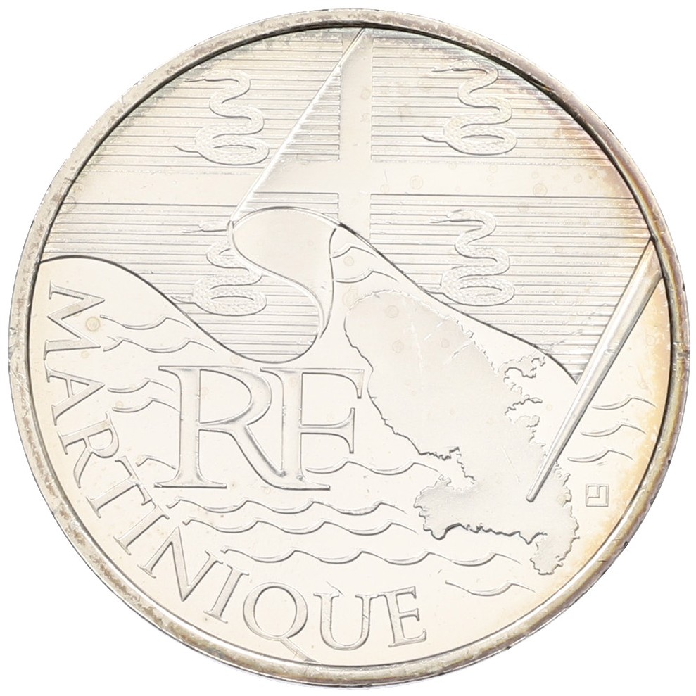 10 евро 2010 года Франция «Регионы Франции — Мартиника» — Фото №1