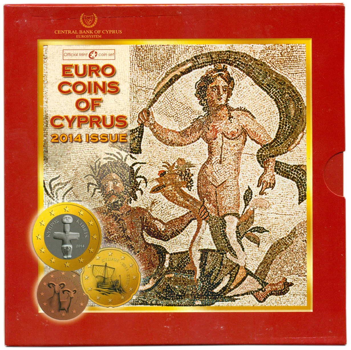 Набор из 8 евромонет 2014 года Кипр — Фото №3