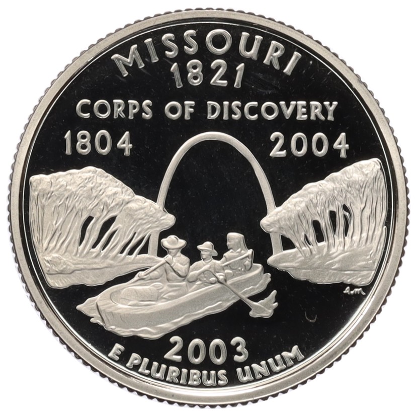 1/4 доллара (25 центов) 2003 года S США «Штаты и территории — Миссури» — Фото №1