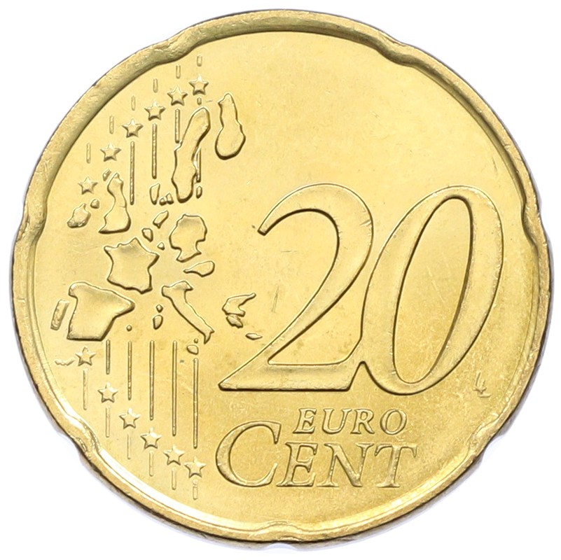 20 евроцентов 2001 года Монако — Фото №2