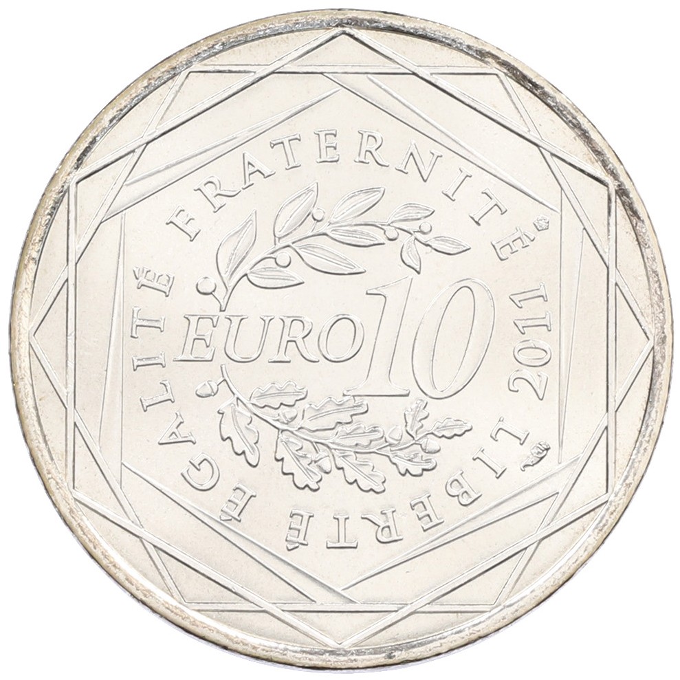 10 евро 2011 года Франция «Регионы Франции — Земли Луары» — Фото №2