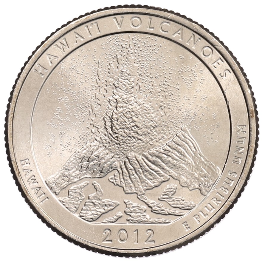 1/4 доллара (25 центов) 2012 года P США «Национальные парки — №14 Национальный парк Гавайские вулканы» — Фото №1