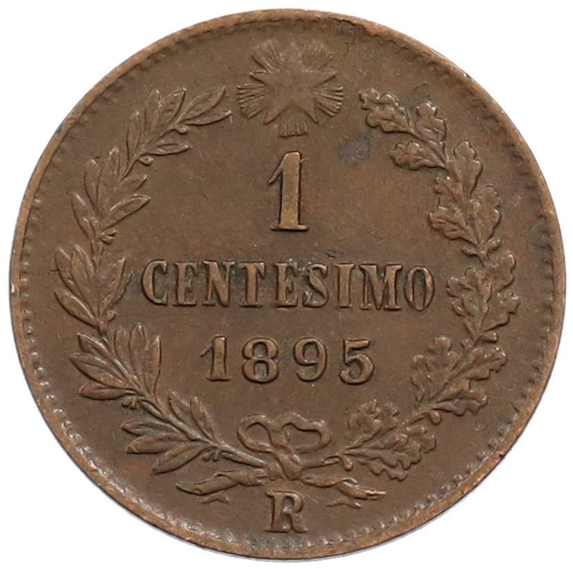 1 чентезимо 1895 года Италия — Фото №1