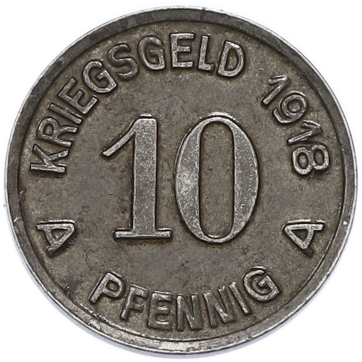10 пфеннигов 1918 года Германия — город Люденшайд (Нотгельд) — Фото №2