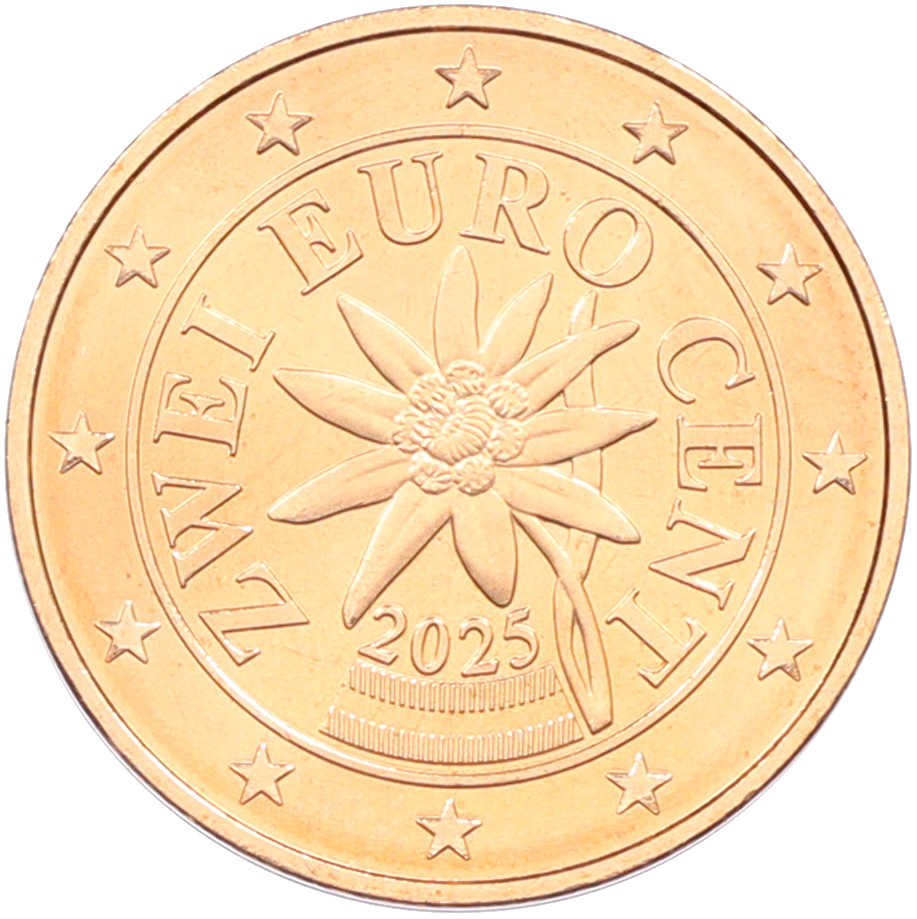 2 евроцента 2025 года Австрия — Фото №1