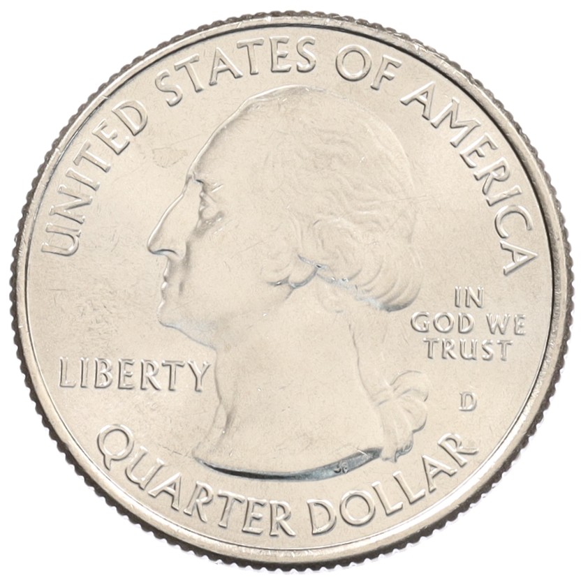 1/4 доллара (25 центов) 2016 года D США «Национальные парки — №32 Национальный парк Камберленд-Гэп» — Фото №2