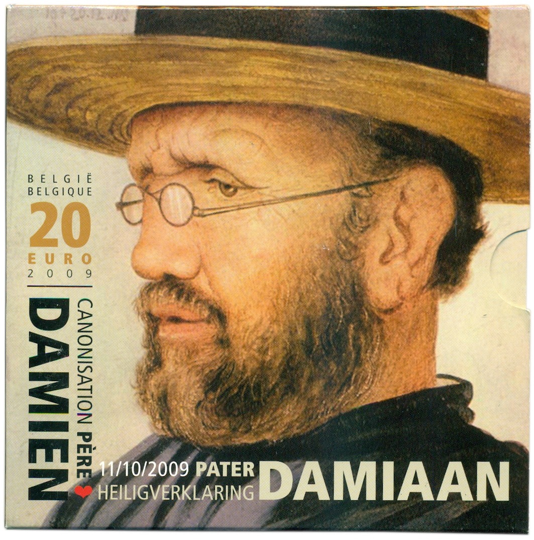 20 евро 2009 года Бельгия «Дамиан де Вестер» — Фото №3