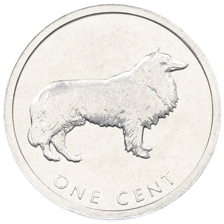 1 цент 2003 года Острова Кука «Бордер-колли» — Фото №1