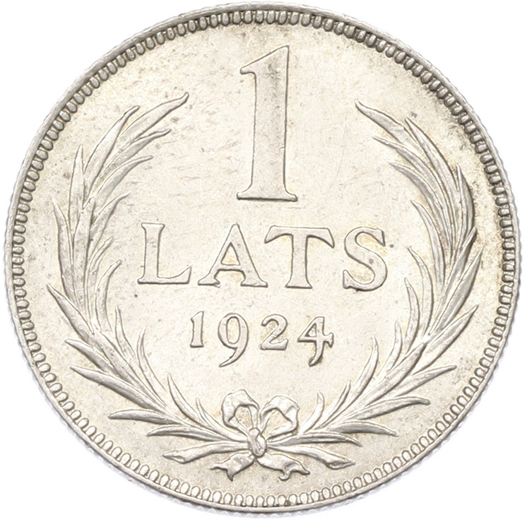 1 лат 1924 года Латвия — Фото №1
