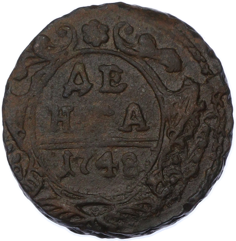Денга 1748 года Российская Империя (Елизавета Петровна) — Фото №1