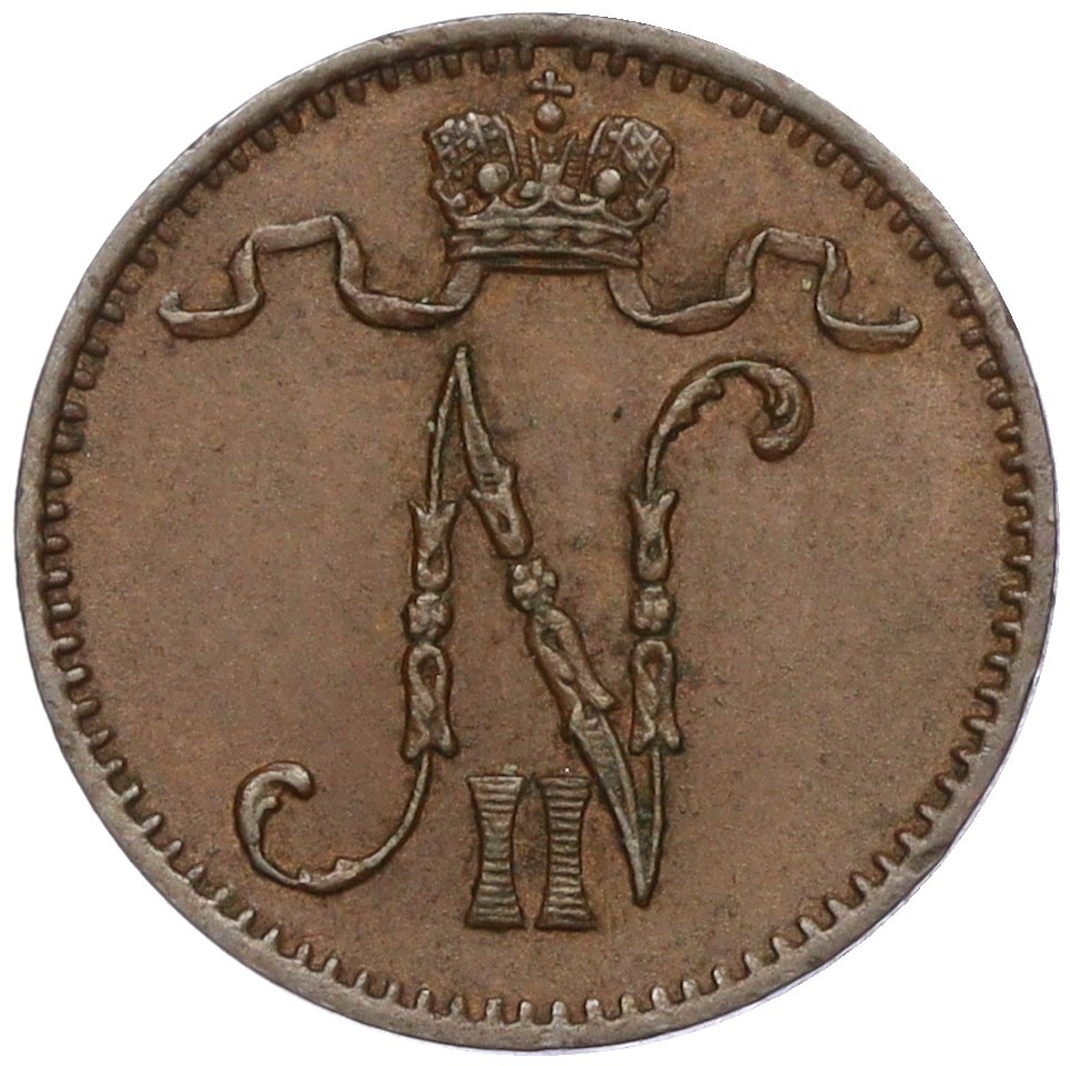 1 пенни 1900 года Русская Финляндия — Фото №2