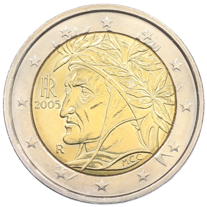 2 евро 2005 года Италия — Фото №1