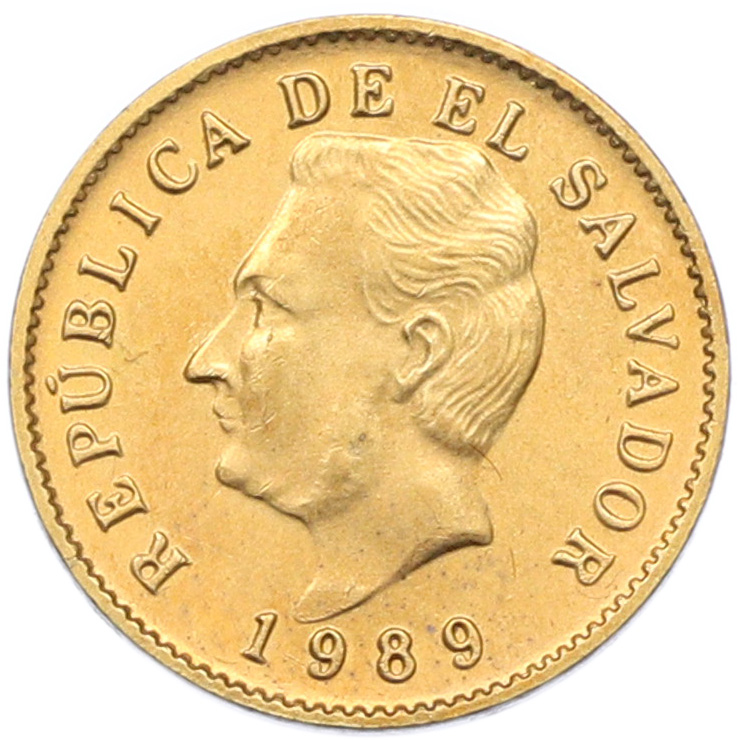 1 сентаво 1989 года Сальвадор — Фото №1