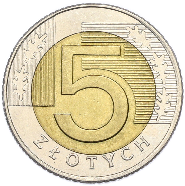 5 злотых 1994 года Польша — Фото №2