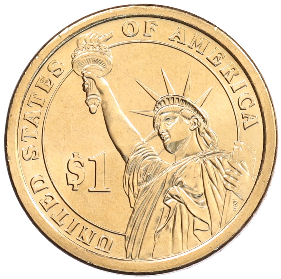 1 доллар 2009 года Р США «9-й президент США Уильям Гаррисон» — Фото №2