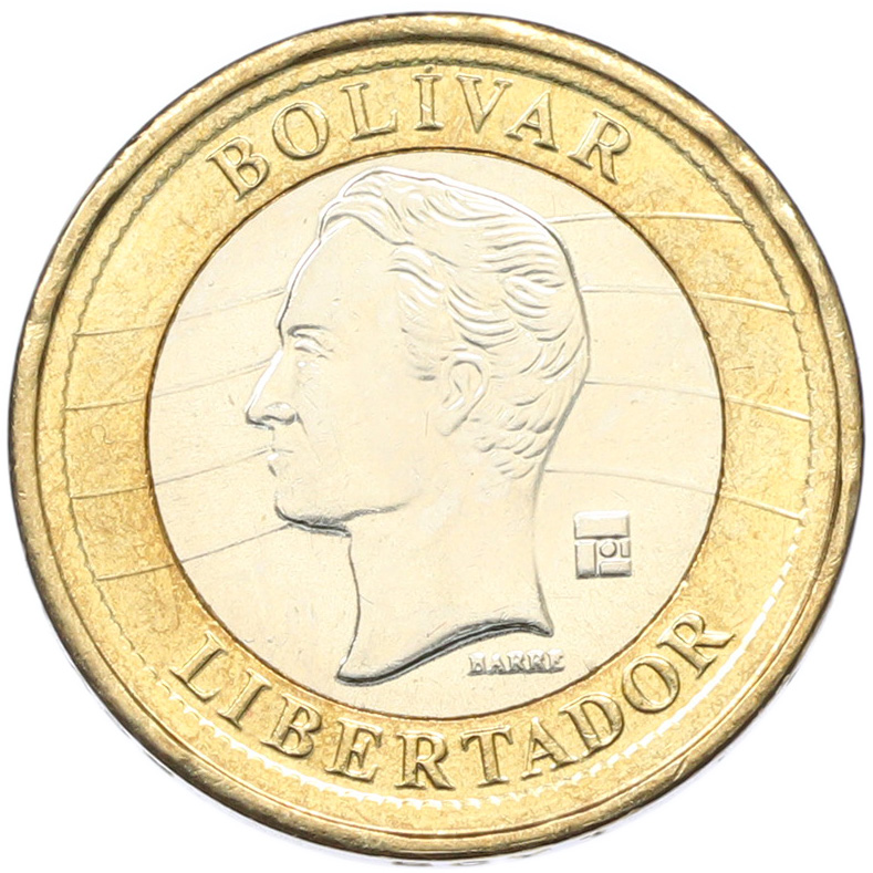 1 боливар 2007 года Венесуэла — Фото №2