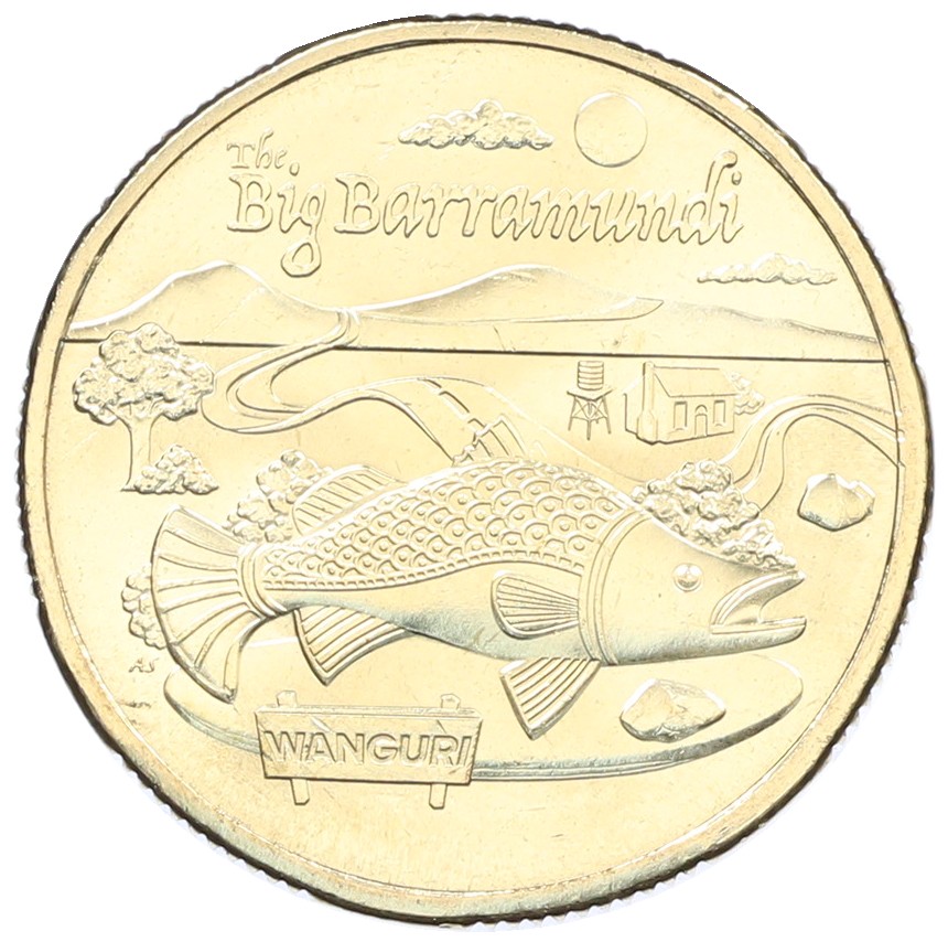1 доллар 2025 года Австралия «Австралийские Большие Вещи — Большой Баррамунди» — Фото №1