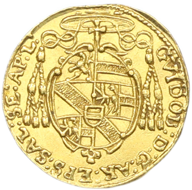 1/4 дуката 1662 года Зальцбург — Фото №2