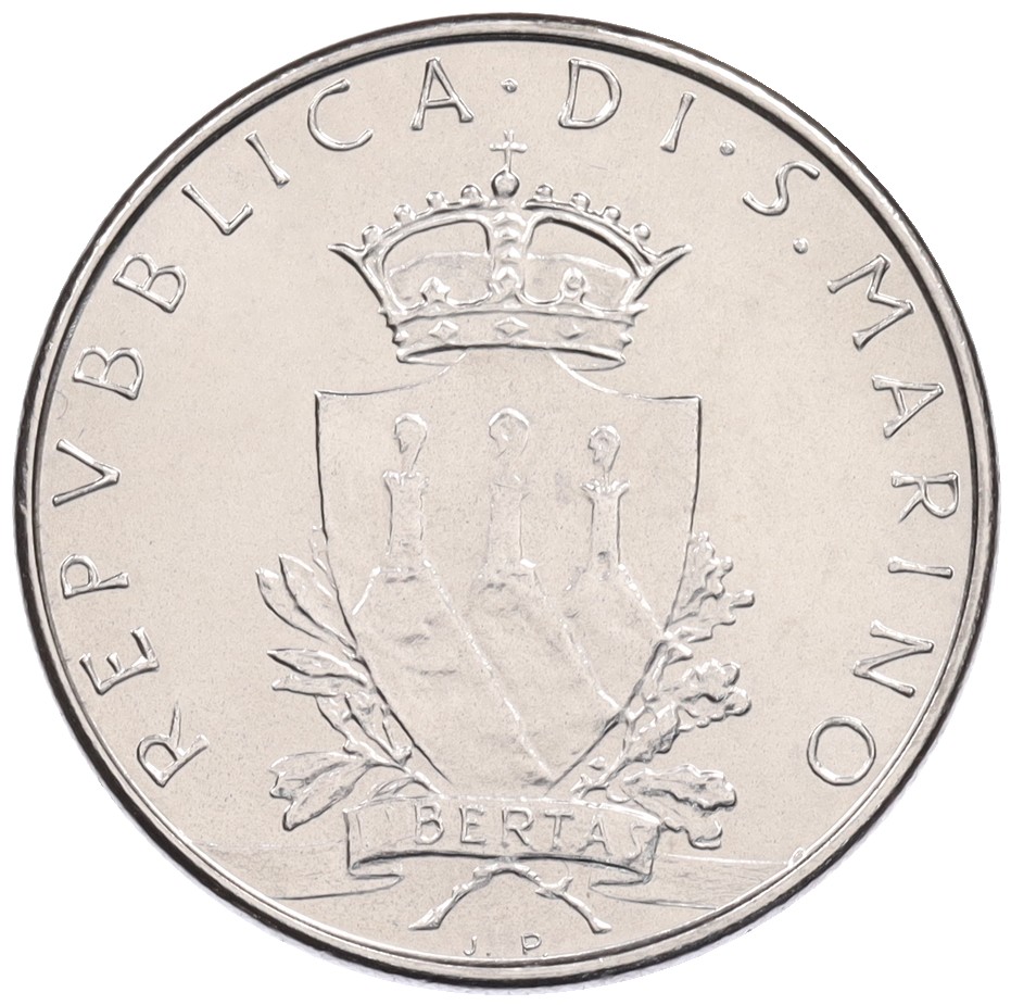 100 лир 1979 года Сан-Марино «Институциональные органы государства» — Фото №2