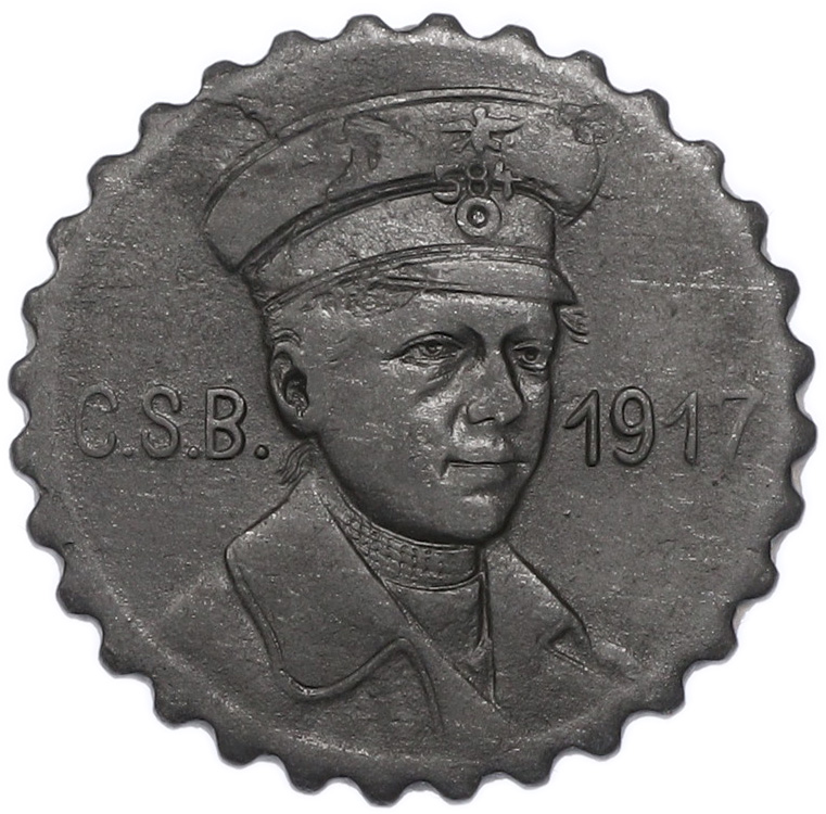 15 пфеннигов 1917 года Германия — город Крефельд (Трамвайный нотгельд) — Фото №1