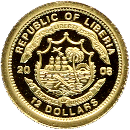 12 долларов 2008 года Либерия «Страны Европы — Финляндия» — Фото №2