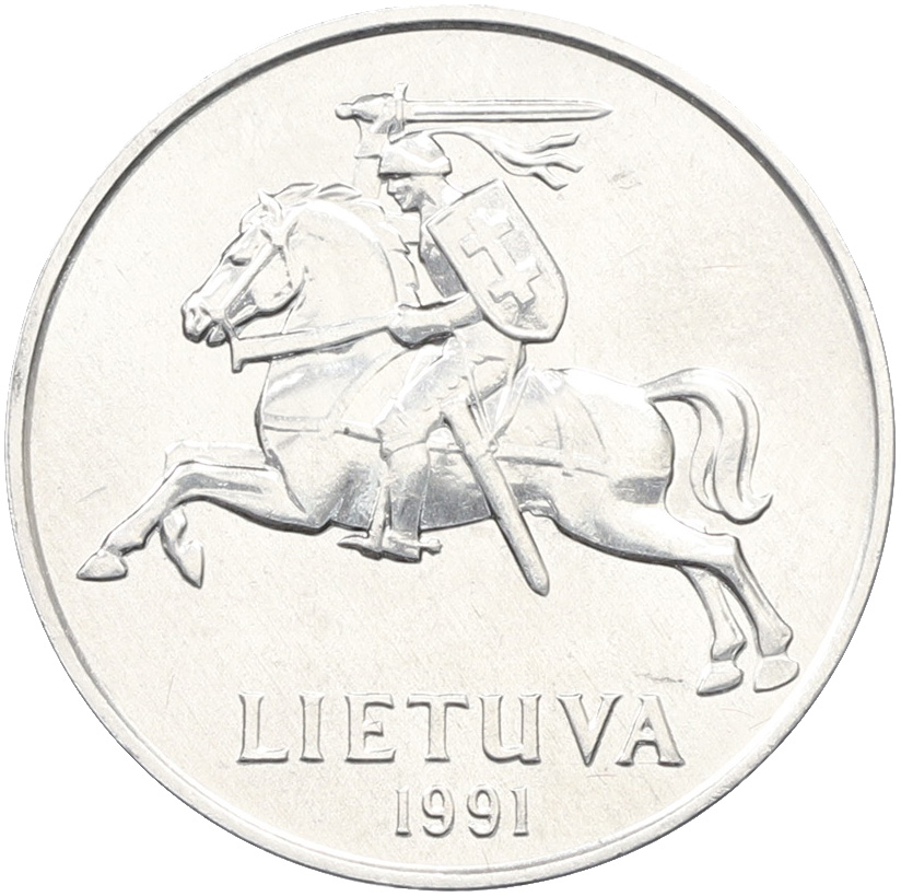 5 центов 1991 года Литва — Фото №2