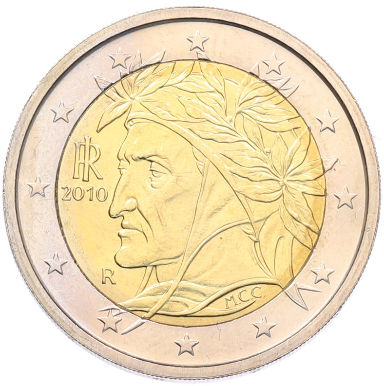 2 евро 2010 года Италия — Фото №1