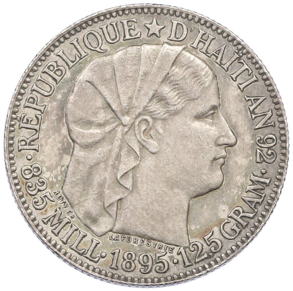 50 сантимов 1895 года Гаити — Фото №1