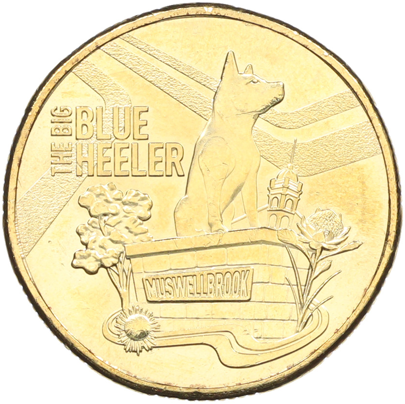 1 доллар 2023 года Австралия «Большие австралийские вещи – большой голубой хилер» — Фото №1