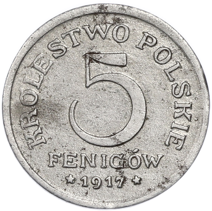 5 фенигов 1917 года Польша — Фото №1