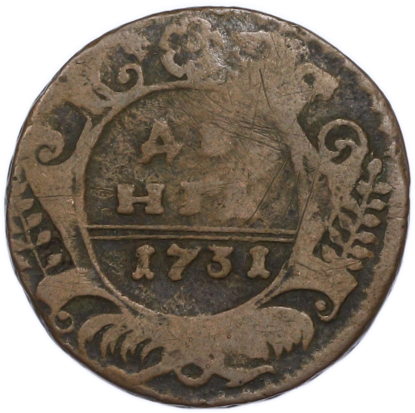 Денга 1731 года Российская Империя (Анна Иоанновна) — Фото №1