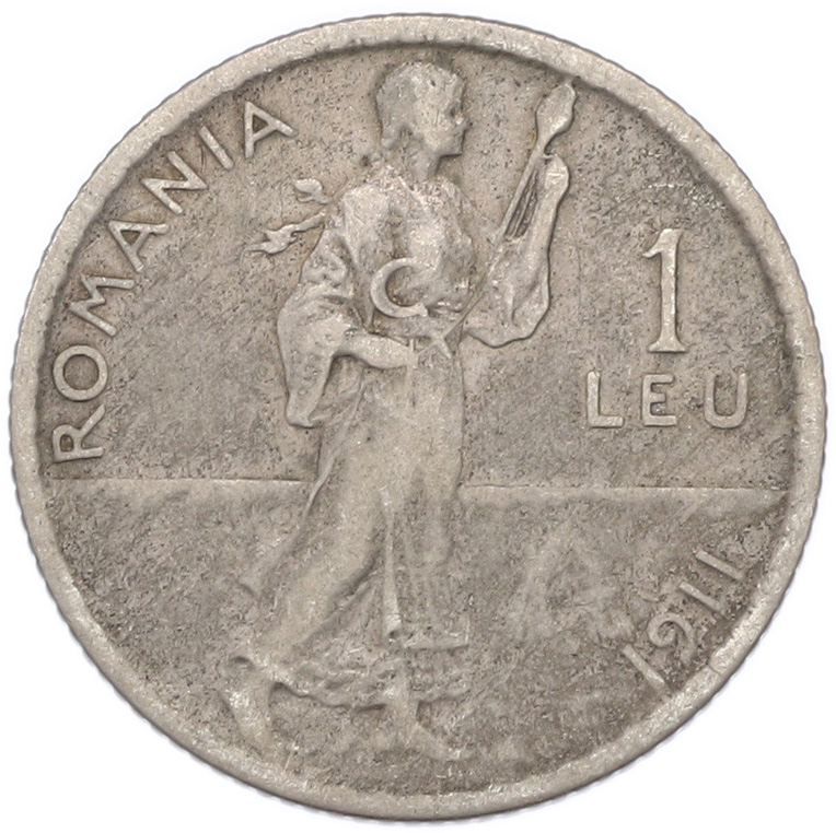 1 лей 1911 года Румыния — Фото №1