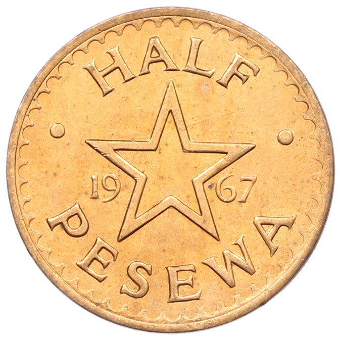 1/2 песевы 1967 года Гана — Фото №1