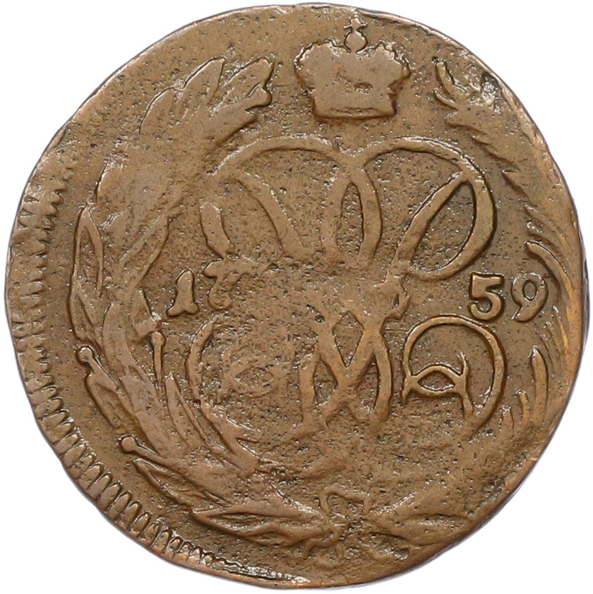 1 копейка 1759 года Российская Империя (Елизавета Петровна) — Фото №1