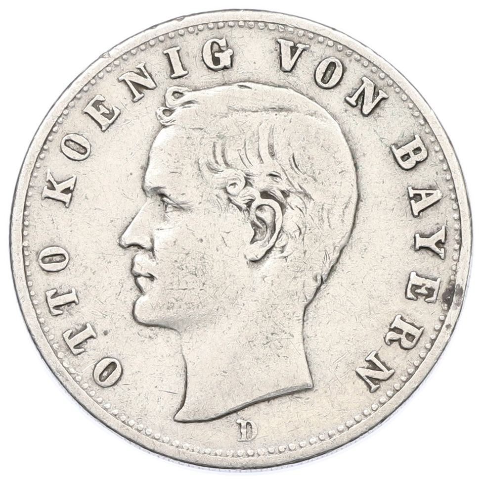 2 марки 1902 года Германия (Бавария) — Фото №1