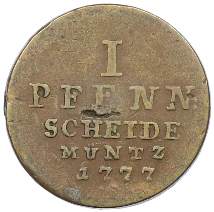 1 пфенниг 1777 года Брауншвейг-Люнебург — Фото №2