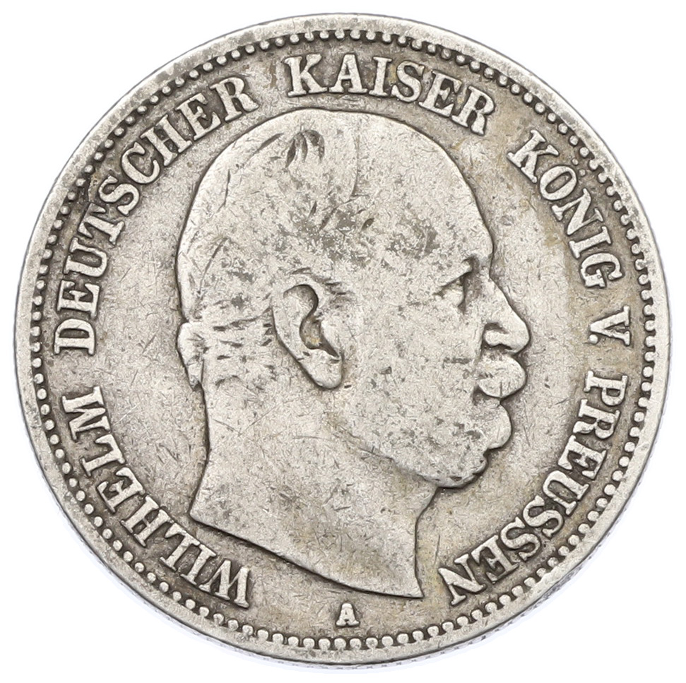 2 марки 1876 года A Германия (Пруссия) — Фото №1