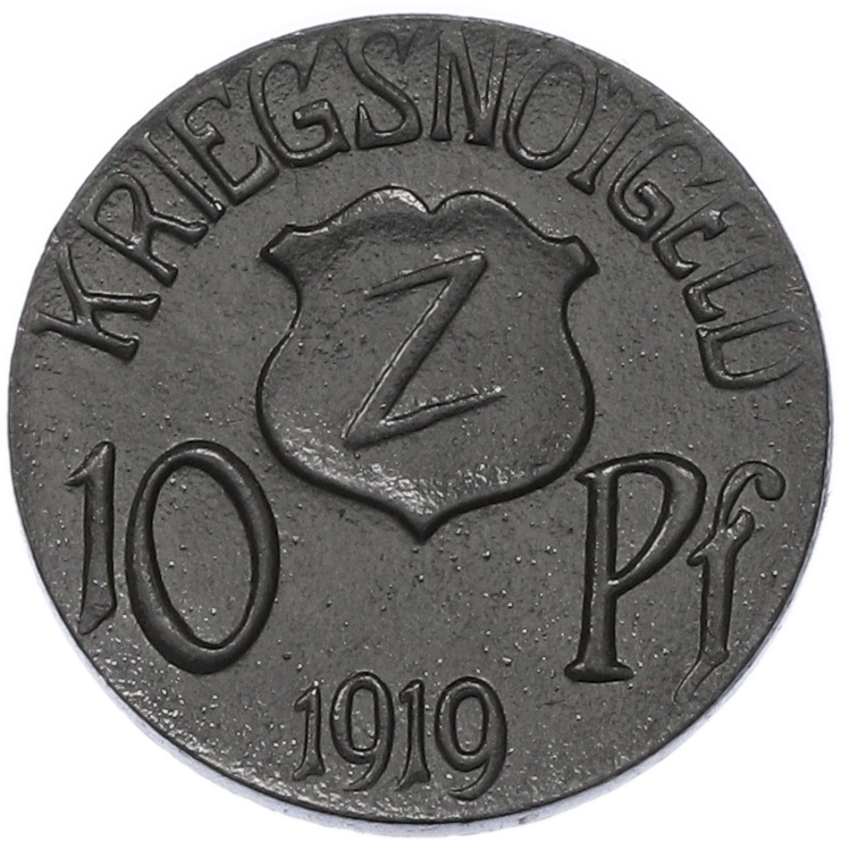 10 пфеннигов 1919 года Германия — округ Вольфах (Нотгельд) — Фото №2