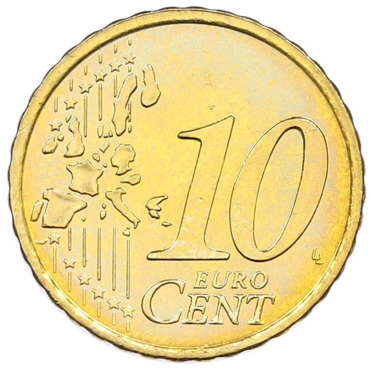 10 евроцентов 2002 года Ирландия — Фото №2