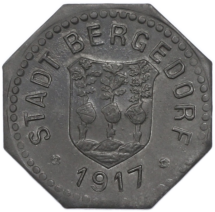 20 пфеннигов 1917 года Германия — город Бергедорф (Нотгельд) — Фото №1