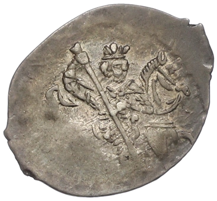 Копейка 1547-1584 года Иван IV «Грозный» (Новгород) — КГ87 — Фото №1