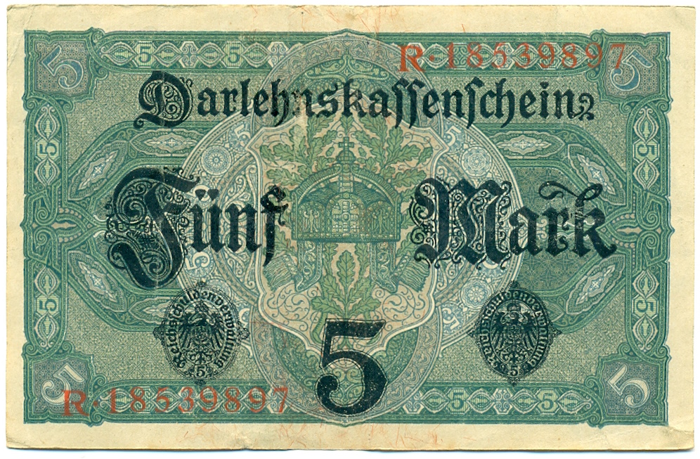 5 марок 1917 года Германия — Фото №2