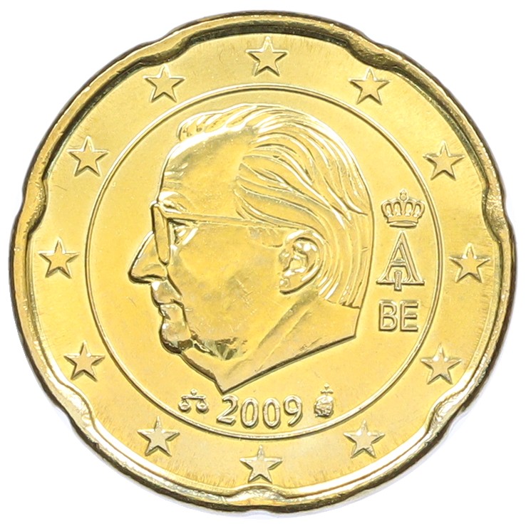 20 евроцентов 2009 года Бельгия — Фото №1