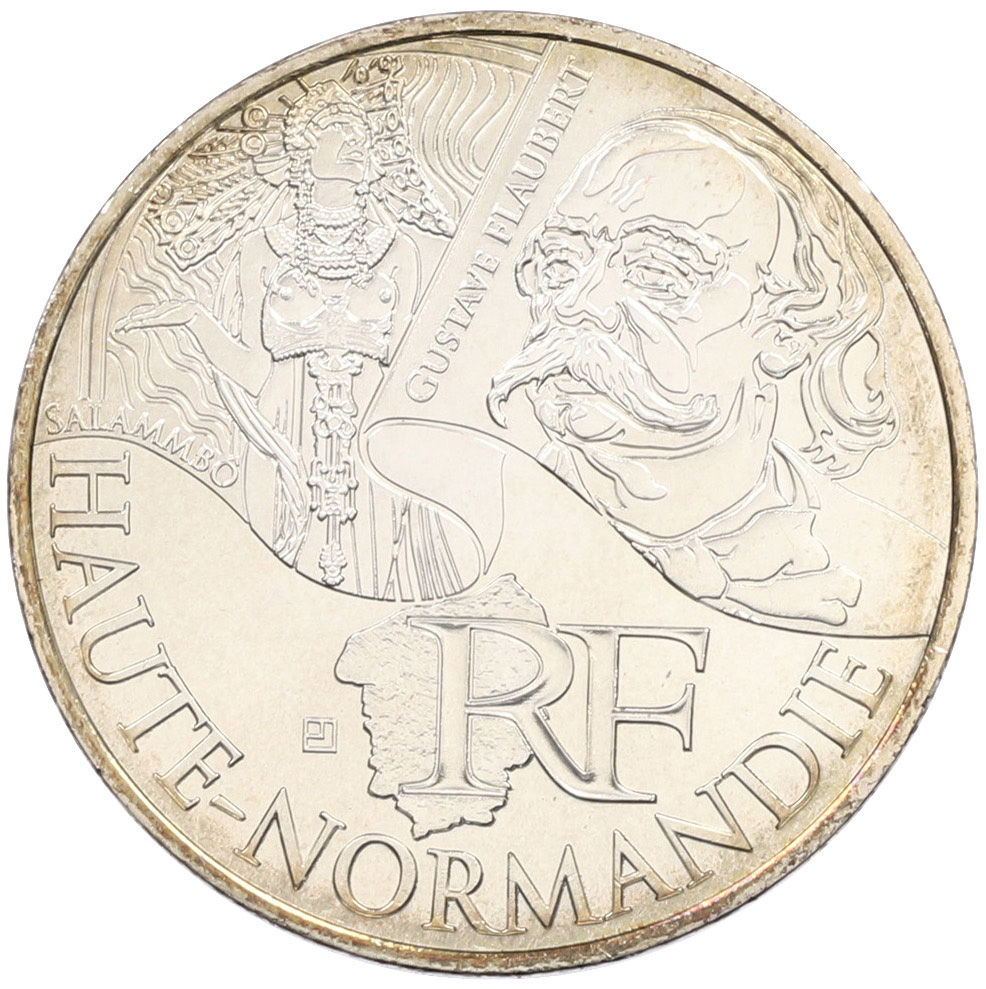 10 евро 2012 года Франция «Регионы Франции — Верхняя Нормандия» — Фото №1